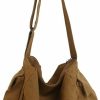 Hobo Handbags | JQWSVE Canvas Messenger Bag Large Hobo Crossbody Bag With Multiple Pockets Canvas Shoulder Tote Bag For Women And Men