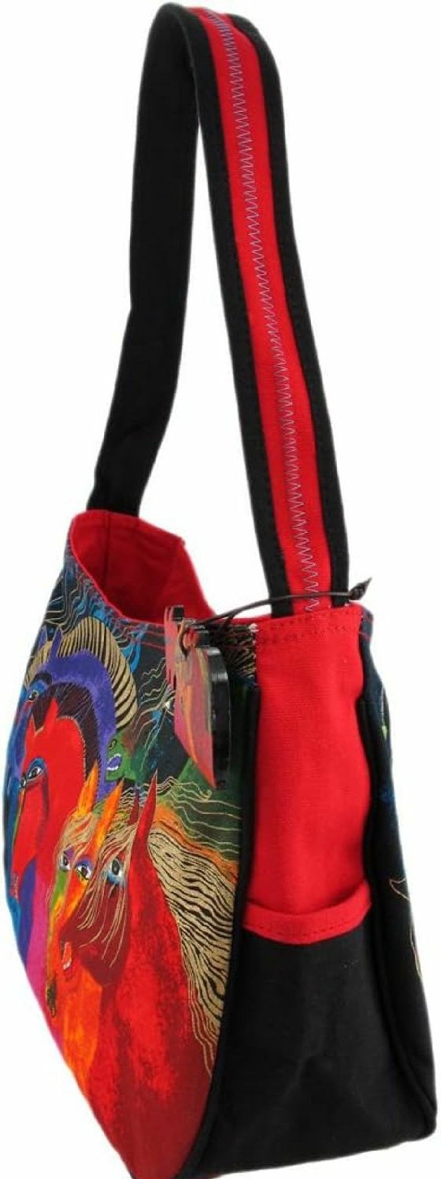 Hobo Handbags | Zeckos Laurel Burch 80367 Medium Hobo Zipper Top 15\"X4.5\"X9\", Wild Horses Of Fire