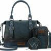 Hobo Handbags | Montana West Wrangler 3Pcs Doctor Bag Sets For Women Top-Handle Satchel Bag With Cell Phone Handbags And Coin Purse