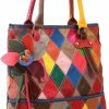 Hobo Handbags | HESHE Heshe Genuine Leather Handbags Colorful Purses For Women Crossbody Bag Multi-Color Tote Purse Designer Hobo Shoulder Bag