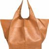 Hobo Handbags | Qunsia Qunsia Oversized Soft Leather Shoulder Bag Foldable Hobo Bag Weekend Travel Tote