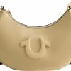 Hobo Handbags | True Religion True Religion Women'S Shoulder Bag Purse, Crescent Hobo Handbag With Adjustable Removable Strap And Horseshoe Logo, Camel