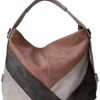 Hobo Handbags | Chikencall Women'S Classica Colorblock Hobo Bag Multicolor Handbag And Purses Patchwork Leather Shoulder Bags