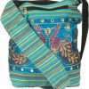 Hobo Handbags | Tribe Azure Fair Trade Hobo Shoulder Bag Messenger Casual Everyday Large Hippie Market Thick Functional