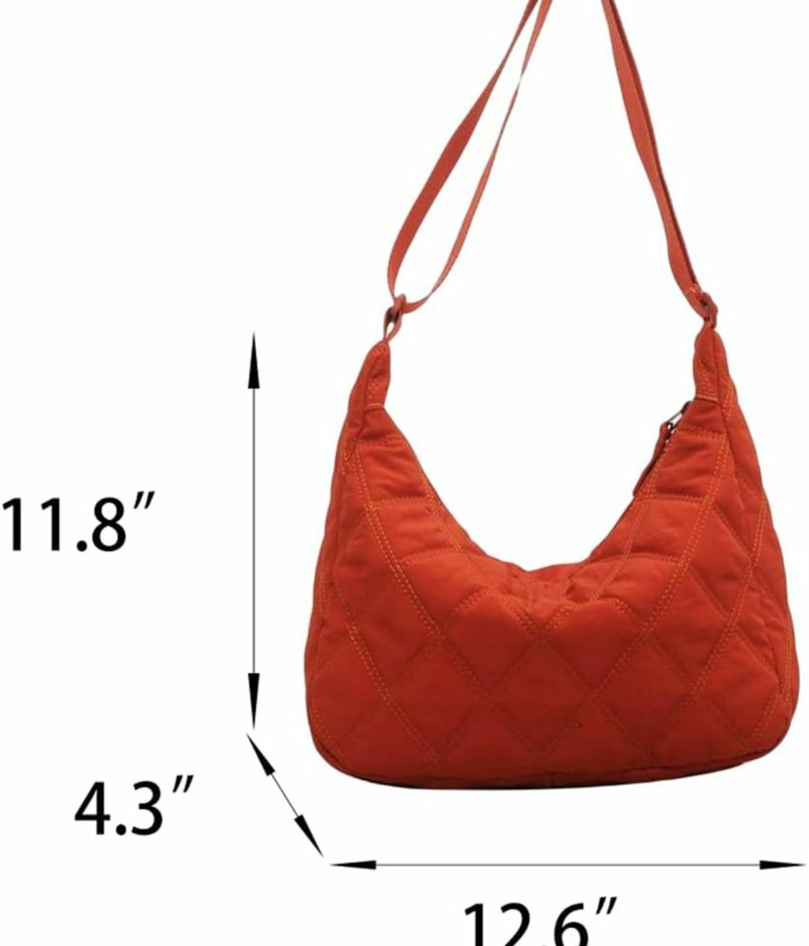 Hobo Handbags | KAOBIO Quilted Bags For Women Crossbody Lightweight Padding Puffer Tote Bag Trendy Y2K Puffy Shoulder Bag Trendy Y2K Hobo Bag