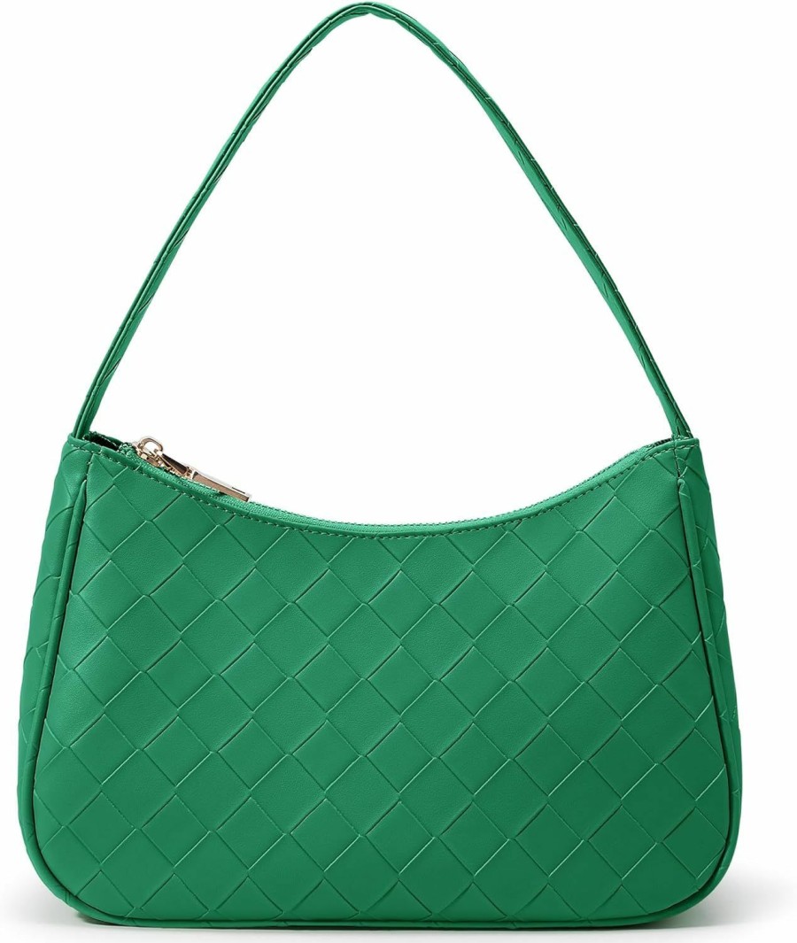 Hobo Handbags | KALIDI FANCY FOREST Shoulder Bags For Women, Cute Hobo Bag Tote Handbag Women'S Crossbody Handbags Fashion Mini Clutch Purse With Zipper Closure Casual Shopping Work Travel Green B