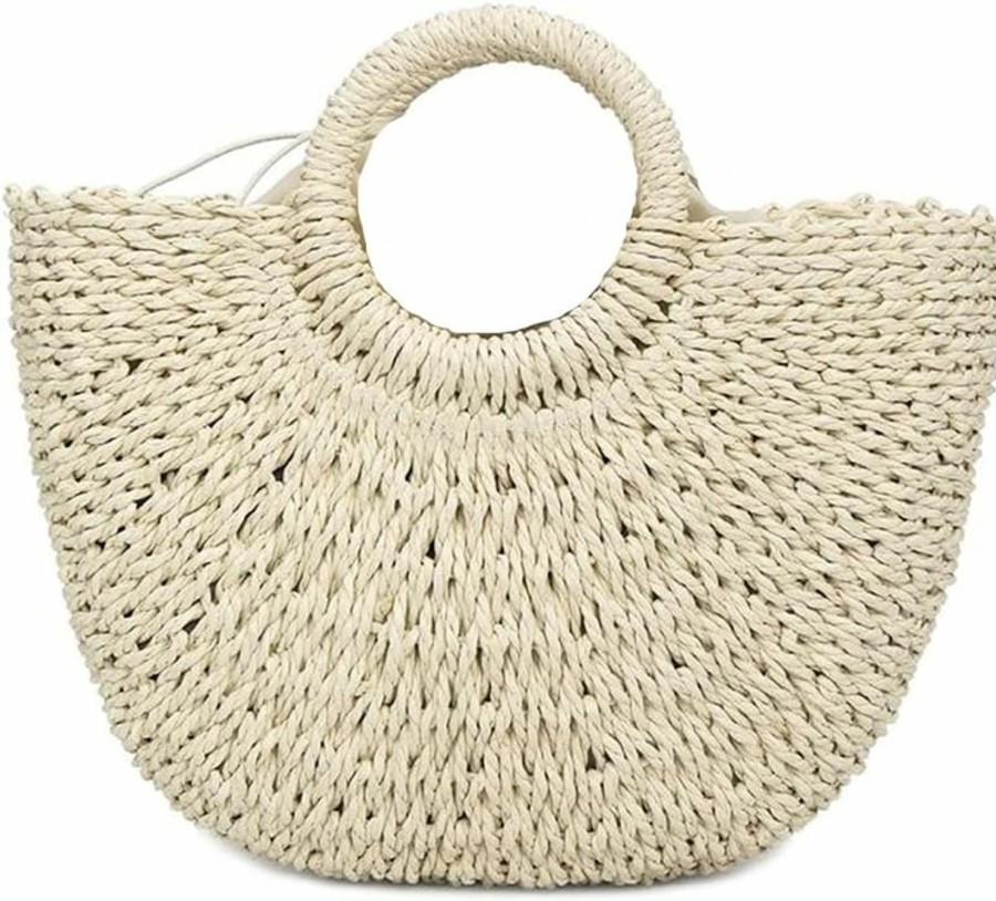 Hobo Handbags | XMLMRY Straw Bag Womens Handbag Handwoven Large Straw Beach Tote Bag Hobo Summer Beach Bag Straw Purse