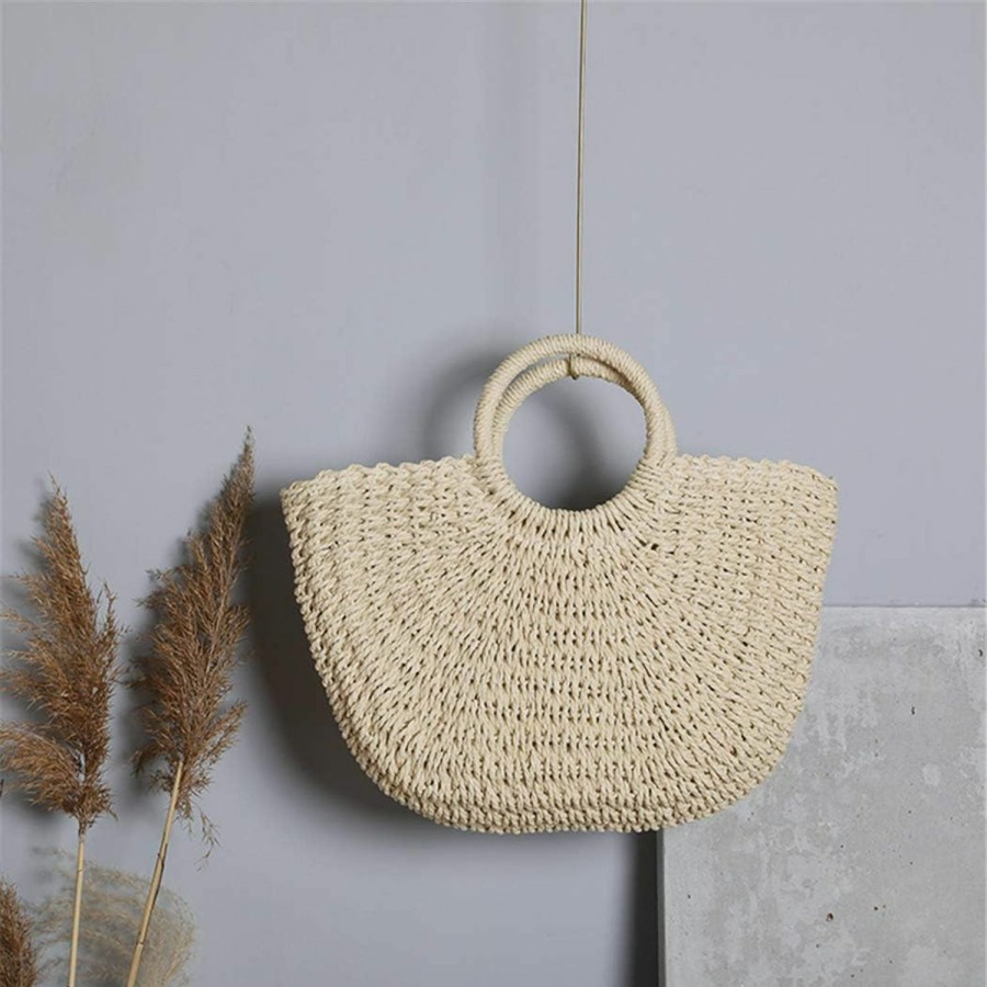 Hobo Handbags | XMLMRY Straw Bag Womens Handbag Handwoven Large Straw Beach Tote Bag Hobo Summer Beach Bag Straw Purse