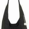 Hobo Handbags | The Sak The Sak 120 Hobo Bag In Crochet, Large Purse With Single Shoulder Strap, Black