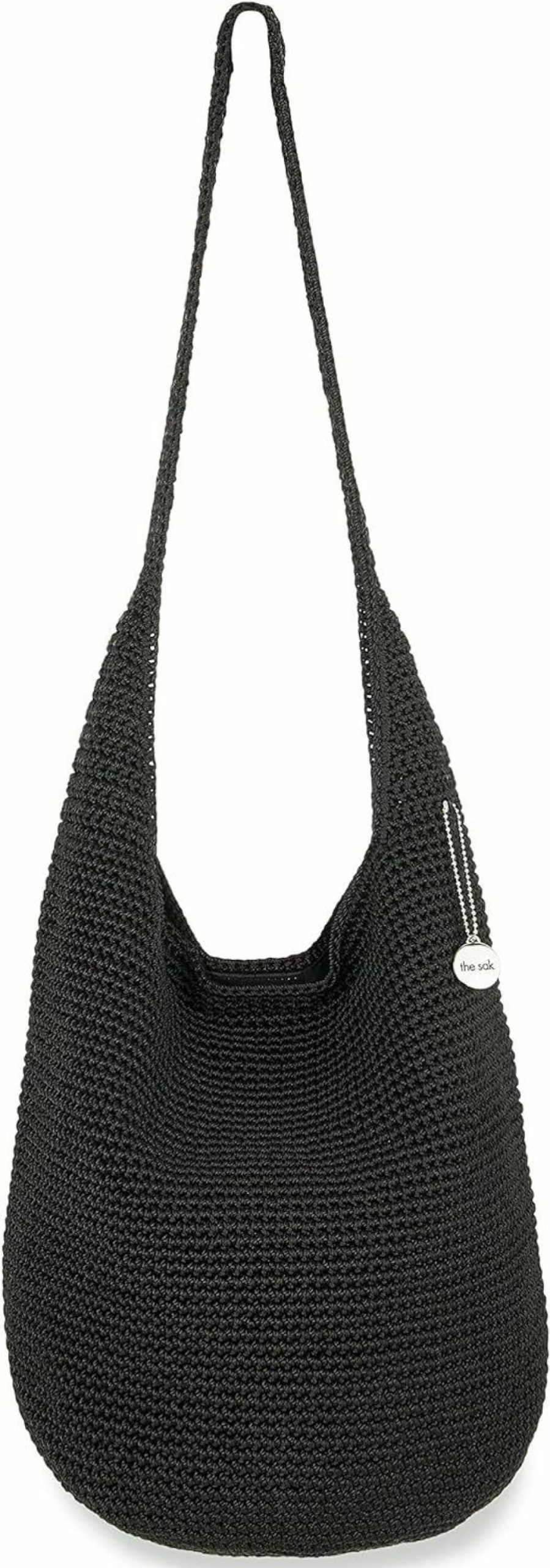 Hobo Handbags | The Sak The Sak 120 Hobo Bag In Crochet, Large Purse With Single Shoulder Strap, Black