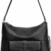 Hobo Handbags | S-ZONE S-Zone Women Genuine Leather Hobo Shoulder Purse And Handbags Top Handle Ladies Bag With Front Pocket