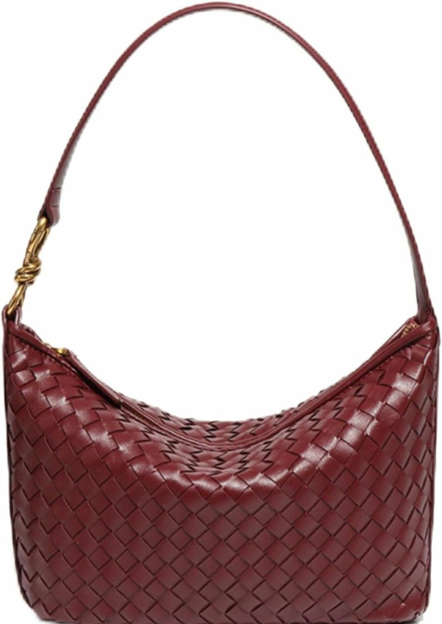 Hobo Handbags | DFJXXX Dfjxxx Woven Bag For Women Fashion Weave Top Handle Handbag Purse Handmade Shoulder Bag Hobo Underarm Bag Tote Crossbody