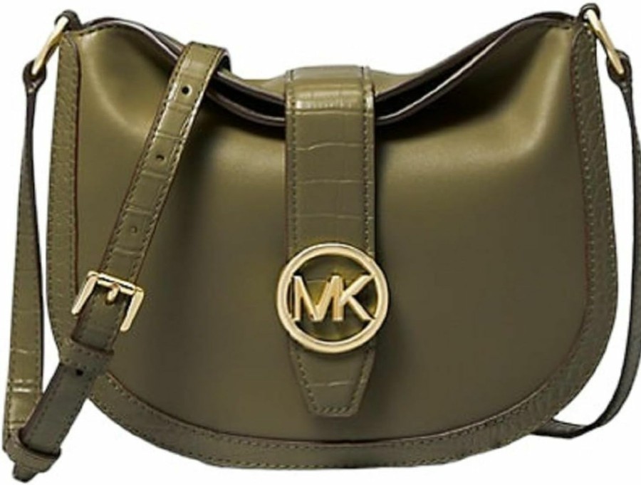 Hobo Handbags | Michael Kors Michael Kors Gabby Small Logo Hobo Crossbody Bag (Olive)