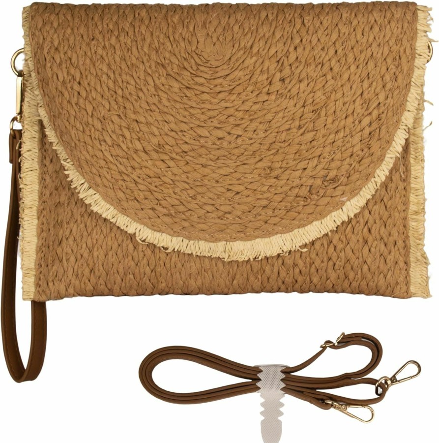 Hobo Handbags | DELUZIO Deluzio Summer Straw Crochet Beach Bag Woven Handbag Clutch Boho Purse For Women