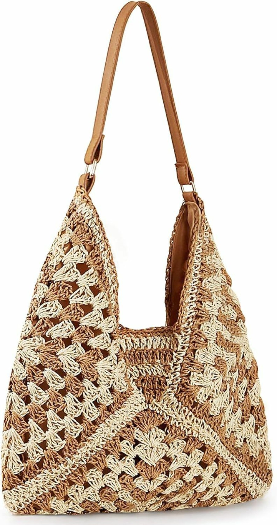 Hobo Handbags | ZOENYCOXN Women'S Summer Straw Handbags Beach Vacation Large Capacity Hobo Bag Natual Straw Woven Shoulder Bags 2024