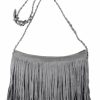 Hobo Handbags | SOIMISS Women Fringe Shoulder Bag Tassel Crossbody Bags Hippie Suede Hobo Satchel Handbag Leather Tote Messenger Bag