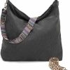 Hobo Handbags | Lcpadri Lcpadri Women'S Corduroy Tote Bag,Large Zipper Boho Crossbody Bag With 2 Straps