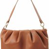 Hobo Handbags | HOXIS Women Ruched Shoulder Handbag Cloud Pouch Hobo Bag Convertible Clutch Soft Vegan Leather Cross Body Bag