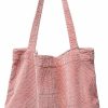 Hobo Handbags | ALUWU Aluwu Corduroy Tote Bag For Women Canvas Shoulder Handbags Cute Large Purse