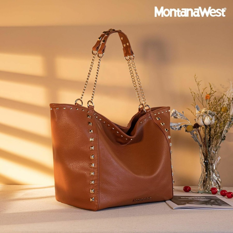 Hobo Handbags | Montana West Montana West Hobo Bags For Women Large Tote Bag Shoulder Purses With Chain Handbags