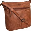 Hobo Handbags | RUSTIC TOWN Leather Sling Bag For Women - Washed Leather Crossbody Bag Vintage Travel Shoulder Purse Handbag For Girls