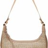 Hobo Handbags | RTGGSEL Rtggsel Boho Summer Retro Women'S Straw Rattan Beach Tote Bag Crossbody Shoulder Bags Hobo Underarm Handbag Straw Purse