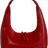 Hobo Handbags | Caistre Patent Leather Tote Bag Women'S Hobo Bag Fashion Shoulder Bag Shiny Leather Handbag Small Croissant Bags For Women