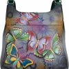 Hobo Handbags | Anna by Anuschka Anna By Anuschka Womens Anna Anuschka Genuine Leather Medium Hobo-Butterfly Paradise Satchel Bag, Butterfly Paradise, One Size Us