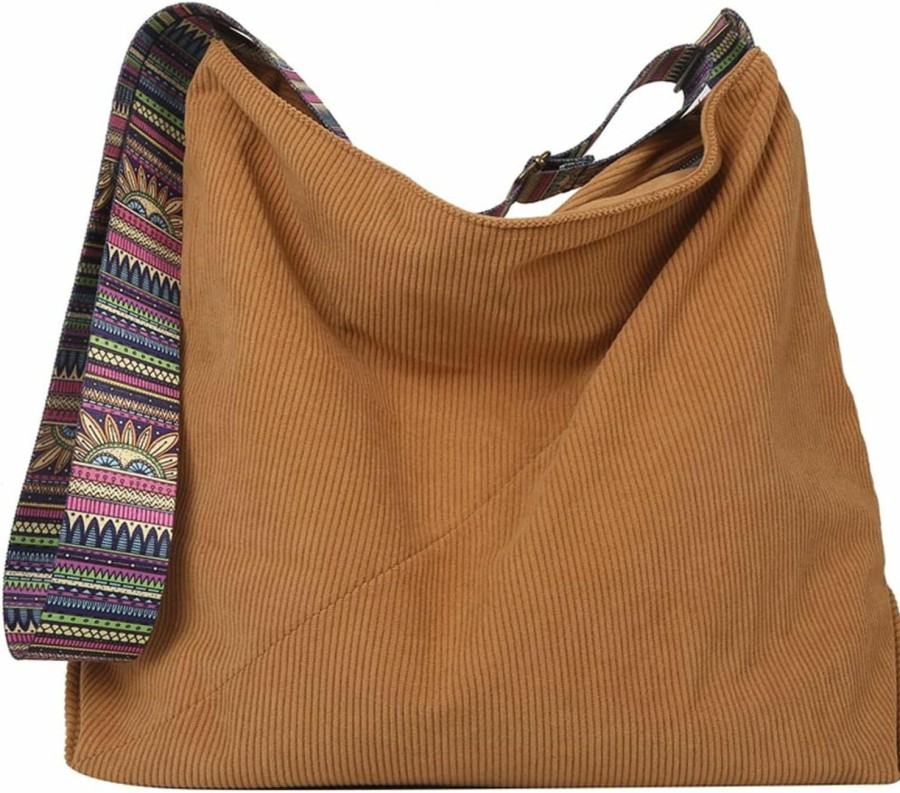 Hobo Handbags | JARKJARD Women Corduroy Tote Bag Large Shoulder Hobo Bag For Women Boho Casual Handbag Purse