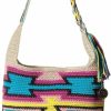 Hobo Handbags | The Sak The Sak Back To Bali 120 Hobo In Crochet, Large Shoulder Purse With Single Strap, Aqua Multi Ragam