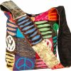 Hobo Handbags | Tribe Azure Fair Trade Hobo Colorful Shoulder Bag Women Sling Slouch Hippie Boho (Om-Peace)