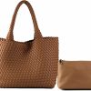 Hobo Handbags | OUYGZOU Ouygzou Woven Bag For Women, Tote Bag For Work, Large Beach Travel Handbag And Purse, Retro Shoulder Bag, Shopping Bag