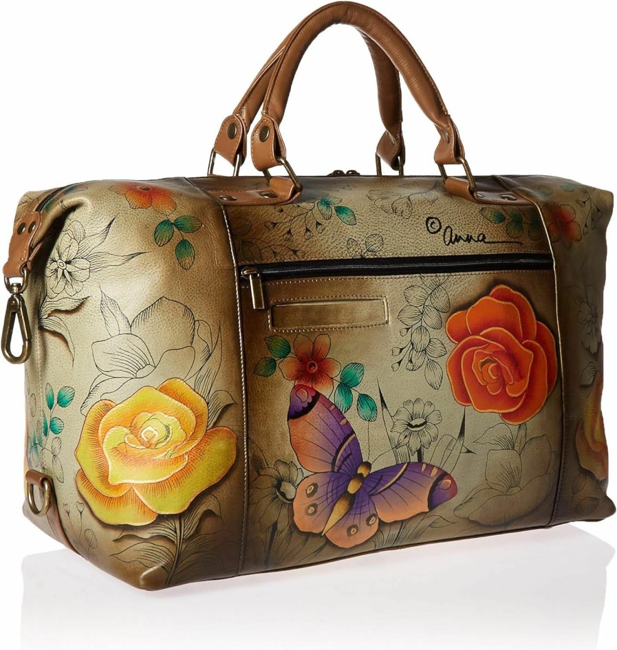 Hobo Handbags | Anna by Anuschka Anna By Anuschka Women'S Medium Shoulder Hobo Handpainted Leather Large Travel Tote-Serengeti Sunset