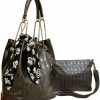 Hobo Handbags | zuoge Womens Skull Print Pu Leather Hobo Tote Shoulder Bag Package Handbag With Gift