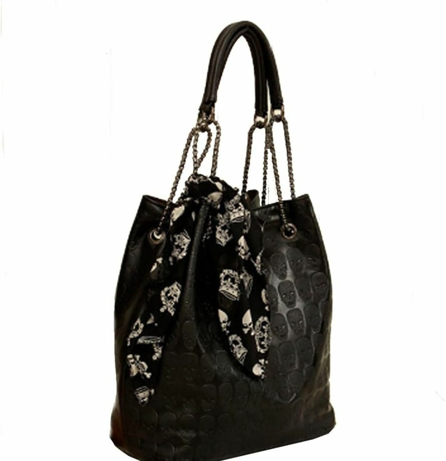 Hobo Handbags | zuoge Womens Skull Print Pu Leather Hobo Tote Shoulder Bag Package Handbag With Gift