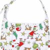 Hobo Handbags | Bioworld Dr. Seuss The Grinch Allover Festive Max And Grinch Shoulder Crossbody Hobo Bag Adjustable Strap