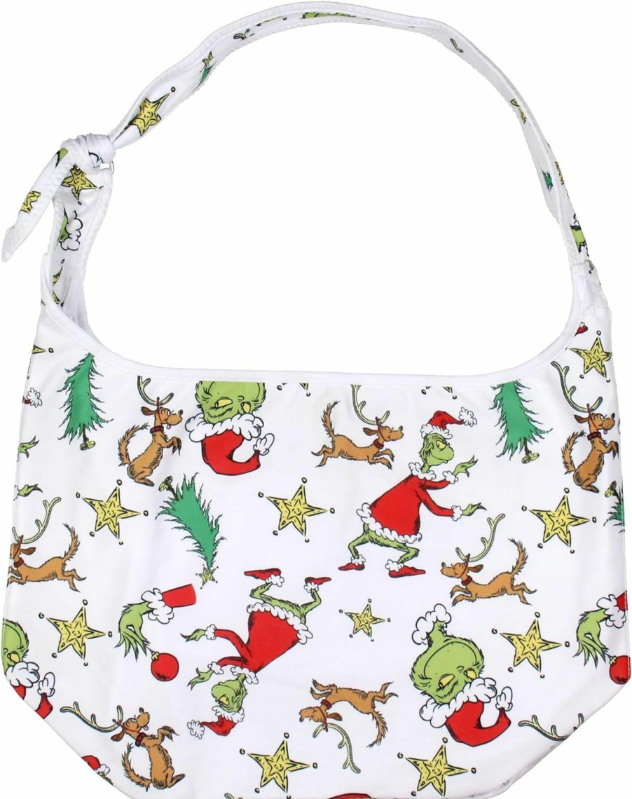 Hobo Handbags | Bioworld Dr. Seuss The Grinch Allover Festive Max And Grinch Shoulder Crossbody Hobo Bag Adjustable Strap