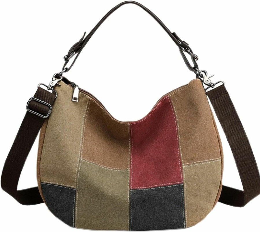 Hobo Handbags | Smith Sursee Smith Sursee Canvas Tote Bag For Women Large Hobo Bag 2 Straps Crossbody Shoulder Handbag Pocketbooks Womens Purses