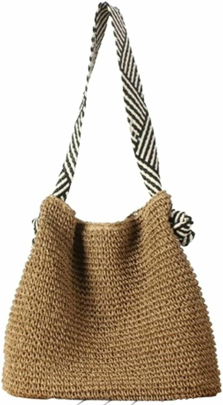 Hobo Handbags | Jusavie Straw Beach Bag Vintage Hobo Bags Crossbody Purse Shoulder Bag Tote Bag Women Travel Work Knot Summer Beach Bag 2024