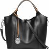 Hobo Handbags | HESHE Heshe Genuine Leather Purses For Women'S Shoulder Handbags Cross Body Bags Hobo Tote Bag Satchel And Purse For Ladies