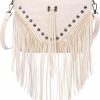 Hobo Handbags | HDE Hde Women'S Pu Leather Hobo Fringe Crossbody Tassel Purse Vintage Small Handbag