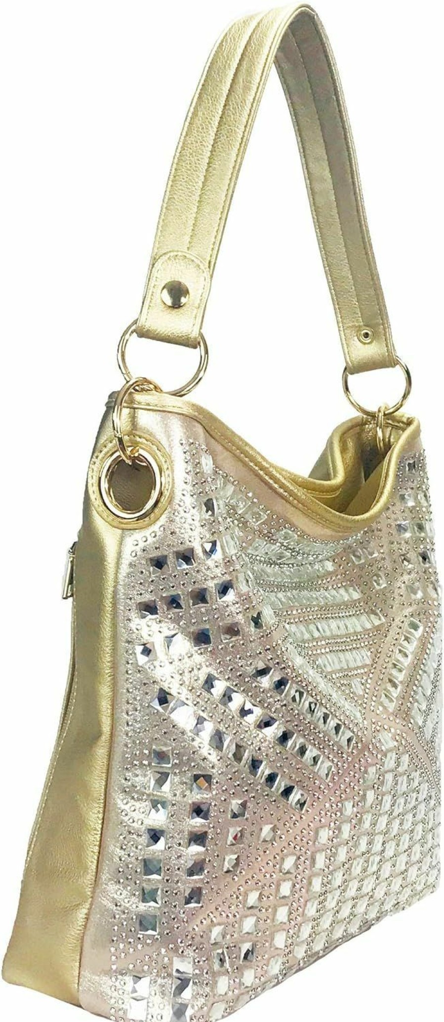 Hobo Handbags | Zzfab Zzfab Concealed Carry Gem Geometry Hobo Bag