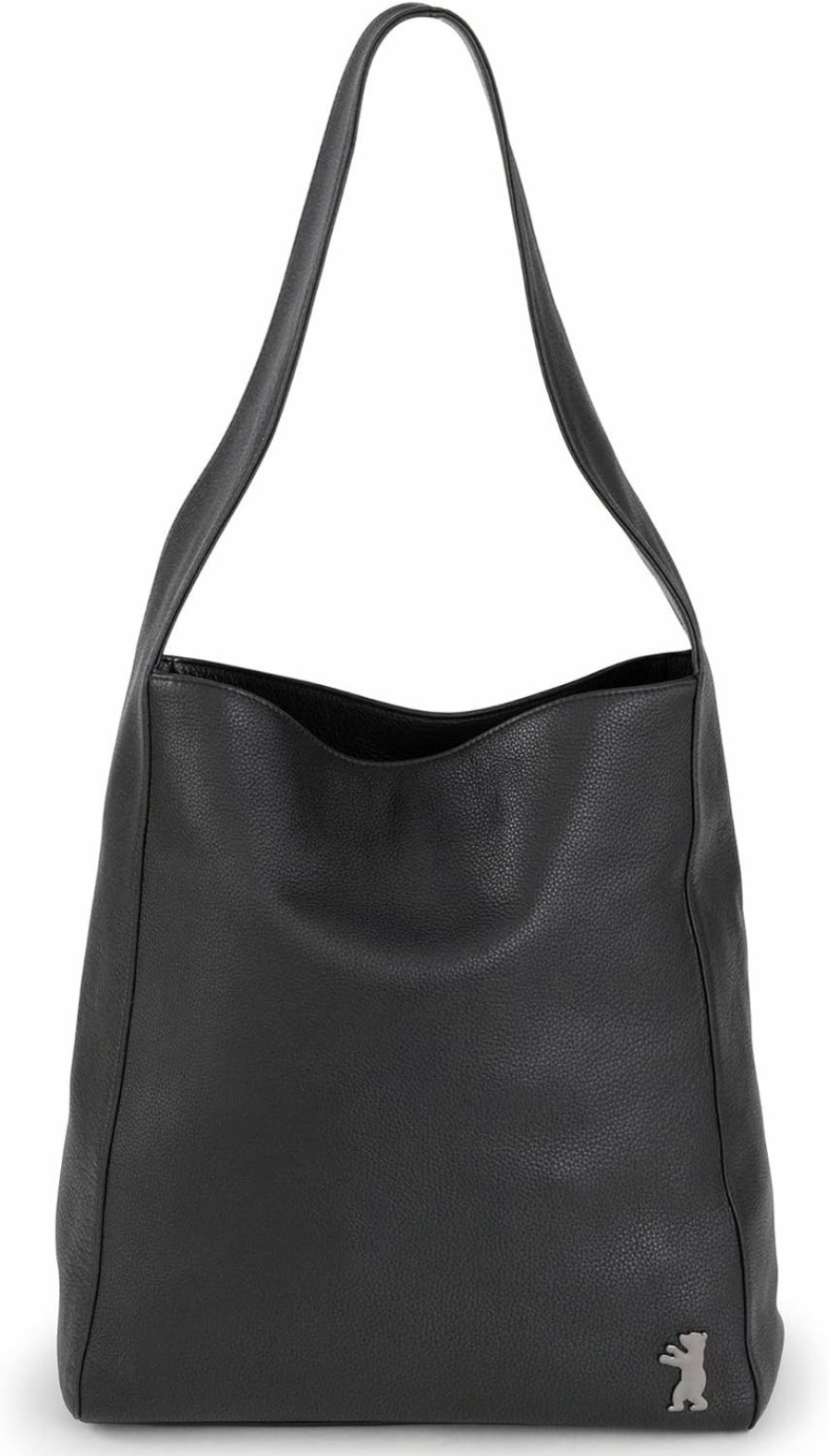 Hobo Handbags | BERLINER BAGS Berliner Bags Premium Leather Shopper Atlanta, Large Shoulder Hobo Tote Bag - Black