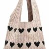 Hobo Handbags | MOALET Women'S Crochet Tote Bags Summer Beach Shoulder Bag Aesthetic Y2K Handbags Knit Bag Hippie Bag Hobo Bag