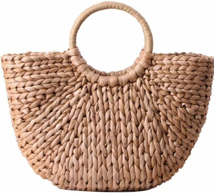 Hobo Handbags | YYW Yyw Straw Tote Bag Women Hand Woven Large Casual Handbags Hobo Straw Beach Bag With Lining Pockets For Daily Use Beach Travel