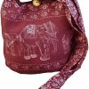 Hobo Handbags | BenThai Products Btp! Ethnic Elephant Sling Crossbody Shoulder Bag Purse Hippie Hobo Thai Cotton Gypsy Bohemian Small