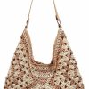 Hobo Handbags | JQWSVE Jqwsve Straw Bag For Women Beach Tote Bag Handwoven Hobo Bags Shoulder Handbag Summer Straw Tote Purse For Vacation