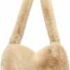 Hobo Handbags | Solyinne Women'S Handbag Fleece Heart Shape Shoulder Bag Hobo Tote Bag Faux Fur Retro Casual Clutch Cute Purse…